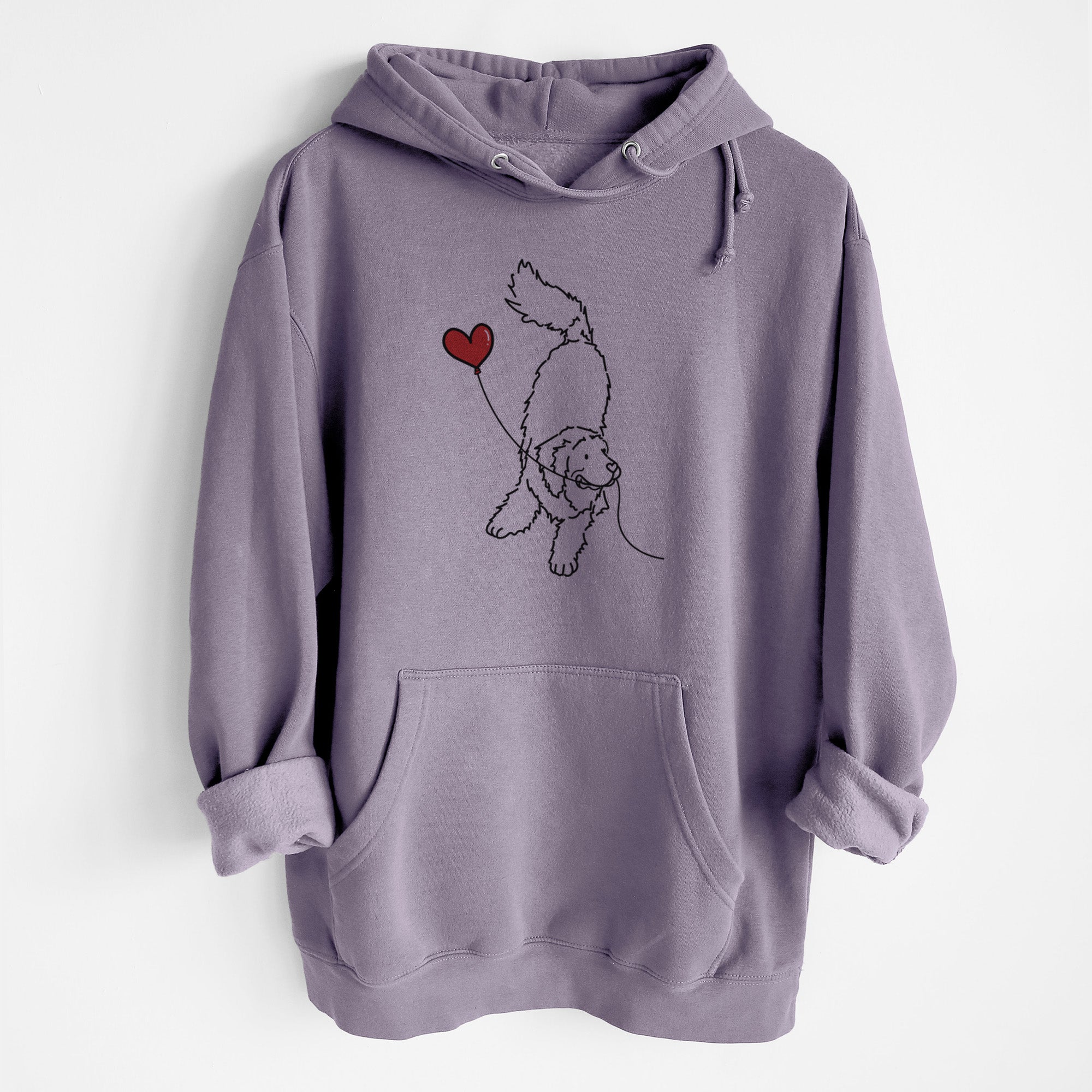 Newfoundland Heart String - Heavyweight Fleece Hoodie