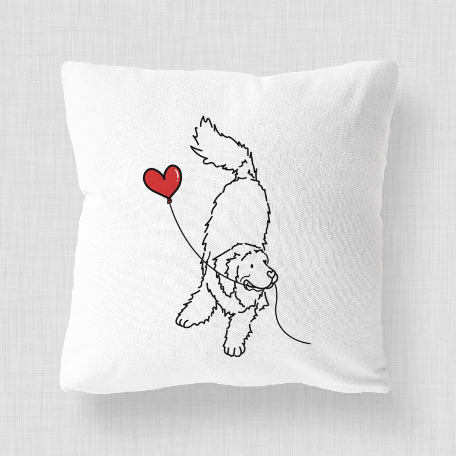Newfoundland Heart String - Throw Pillow Cover
