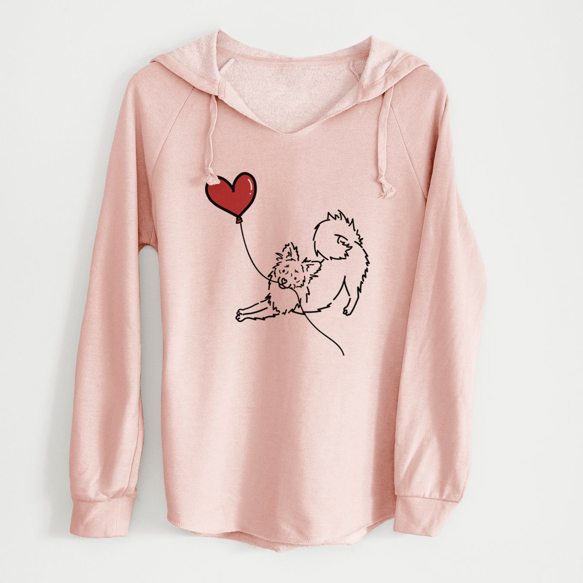 Pomchi Heart String - Cali Wave Hooded Sweatshirt