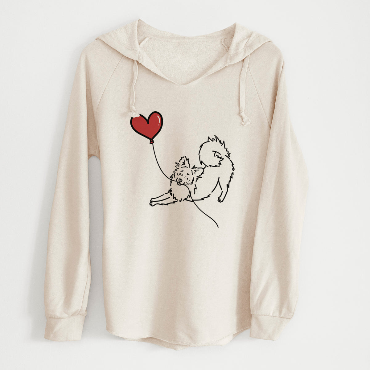 Pomchi Heart String - Cali Wave Hooded Sweatshirt