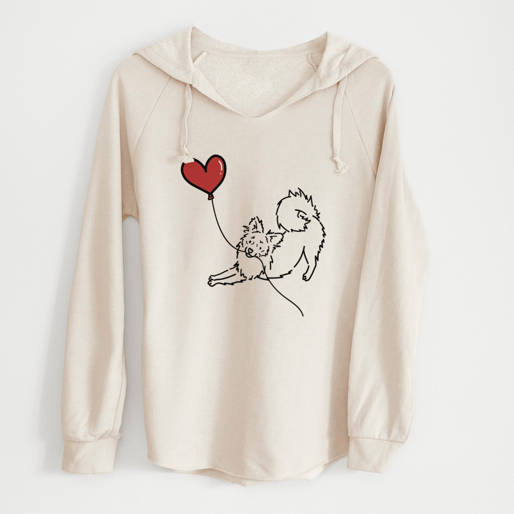 Pomchi Heart String - Cali Wave Hooded Sweatshirt