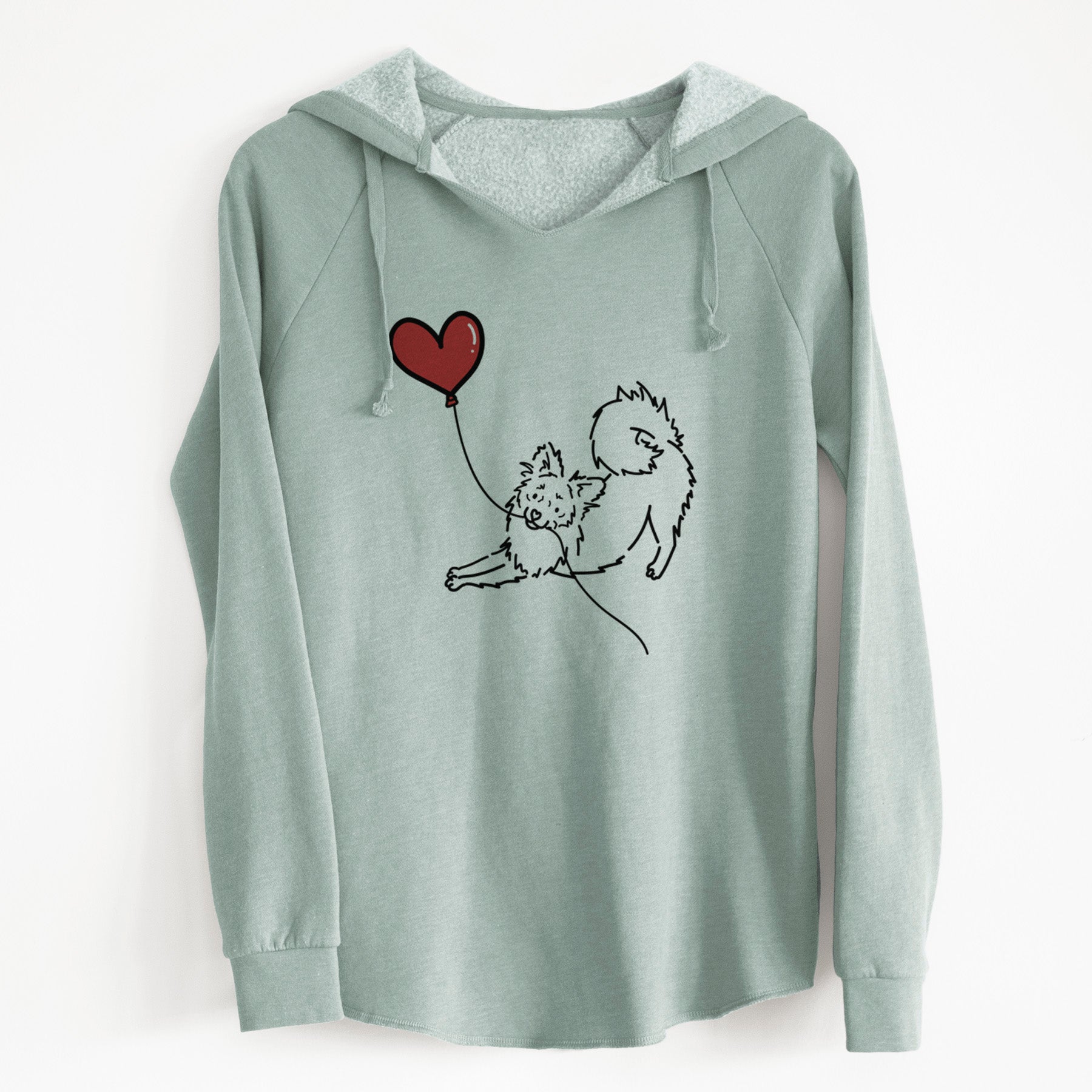Pomchi Heart String - Cali Wave Hooded Sweatshirt