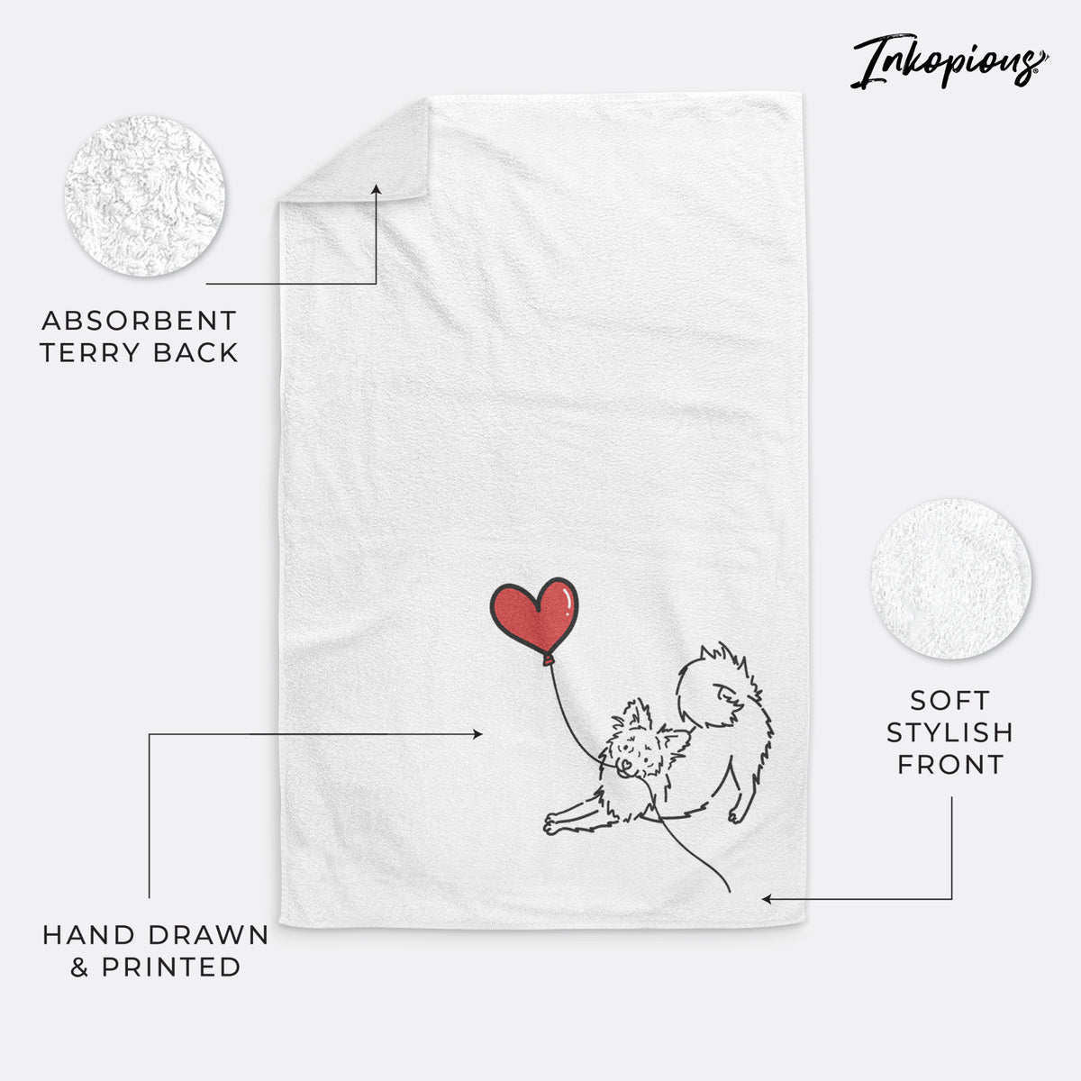 Pomchi Heart String -  Hand Towel