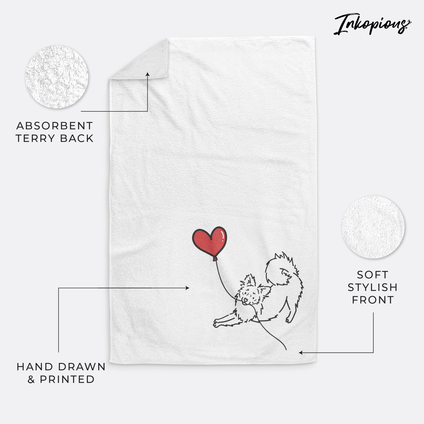 Pomchi Heart String -  Hand Towel