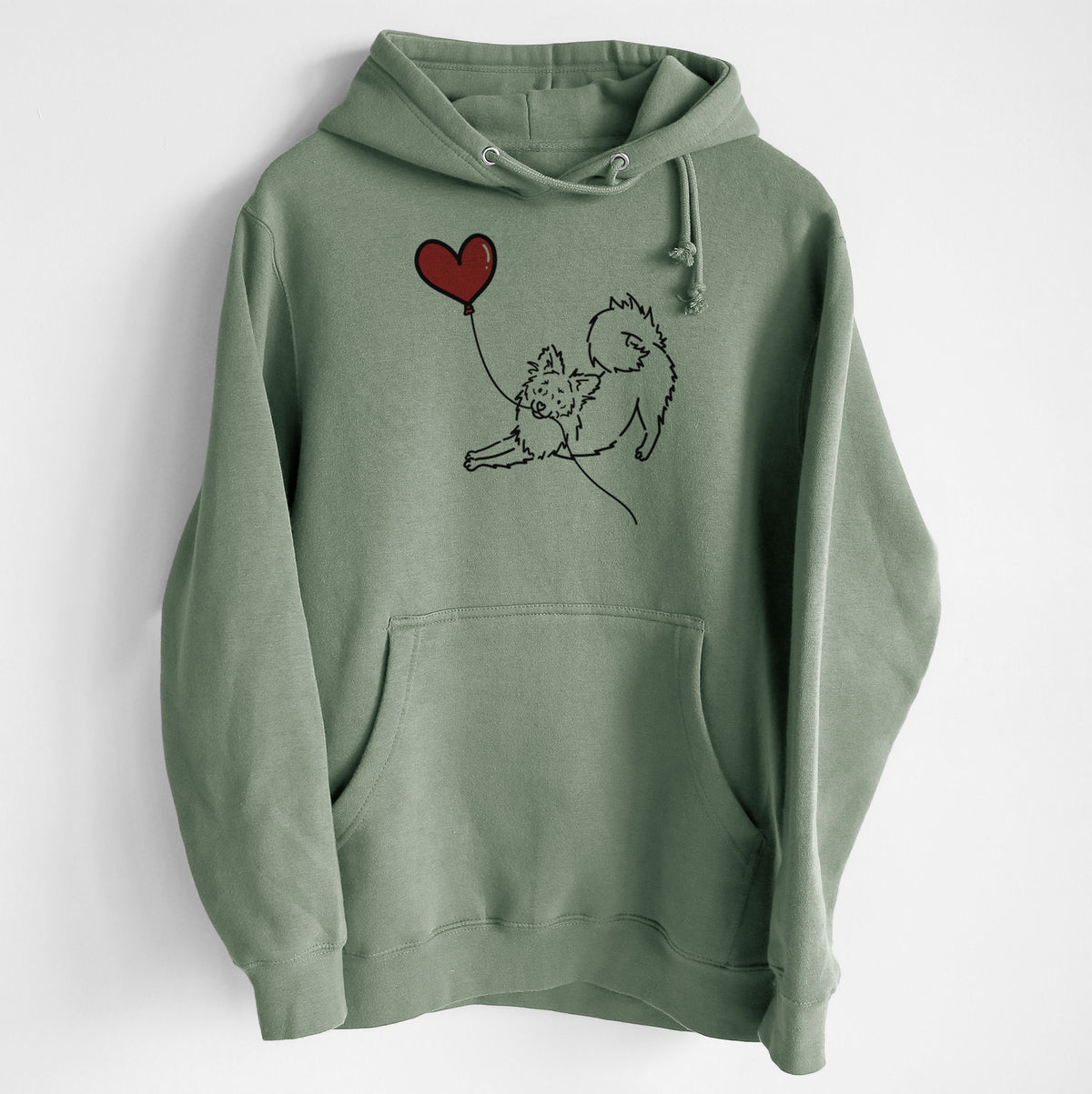 Pomchi Heart String - Heavyweight Fleece Hoodie