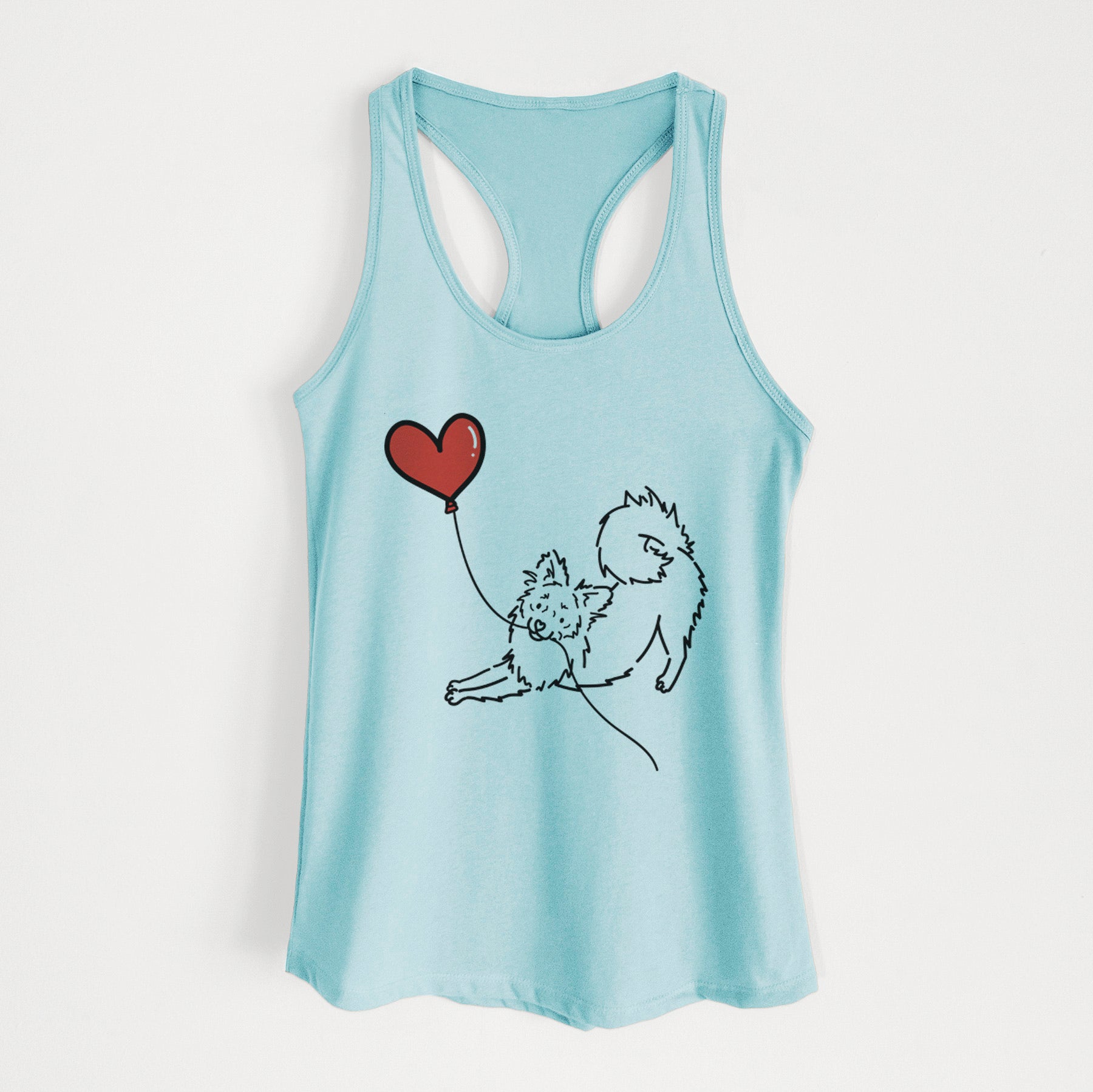 Pomchi Heart String - Women's Racerback Tanktop
