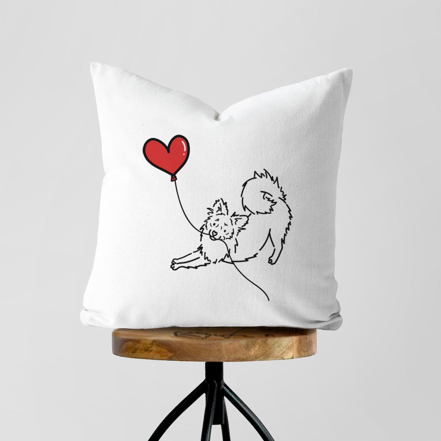 Pomchi Heart String - Throw Pillow Cover