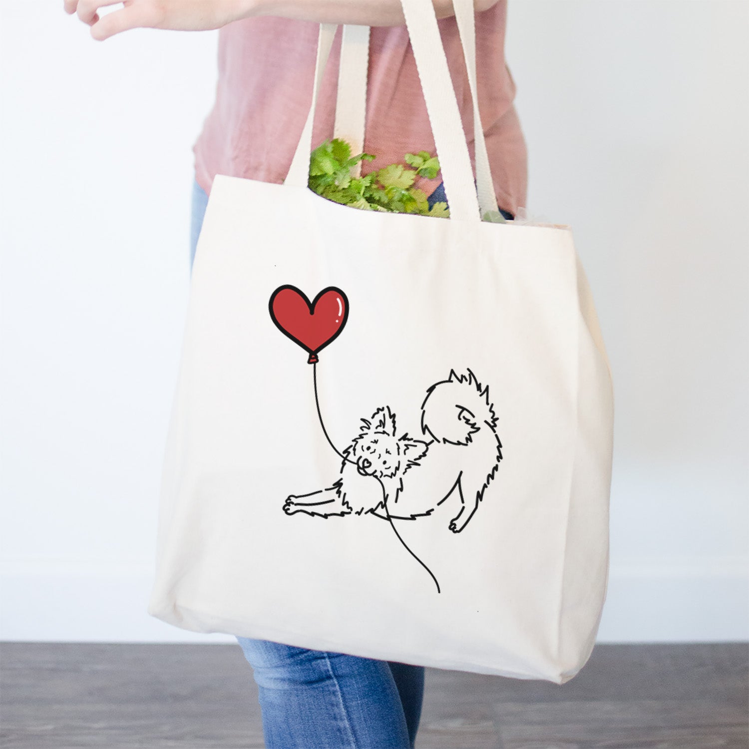 Pomchi Heart String- Tote Bag