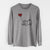 Pug Heart String - Men's Heavyweight 100% Cotton Long Sleeve