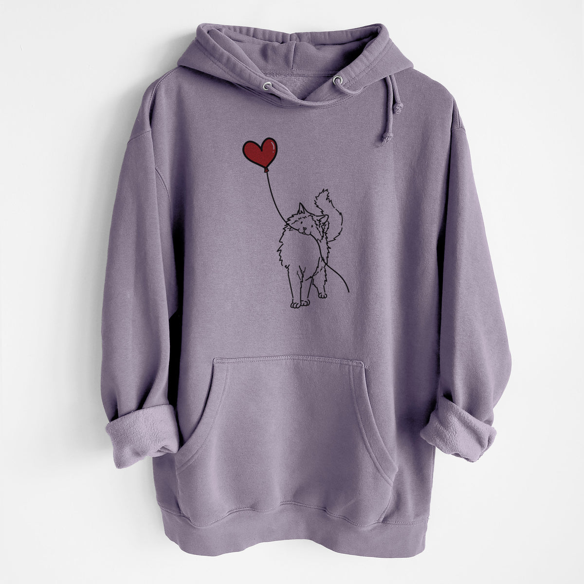 Ragdoll Cat Heart String - Heavyweight Fleece Hoodie