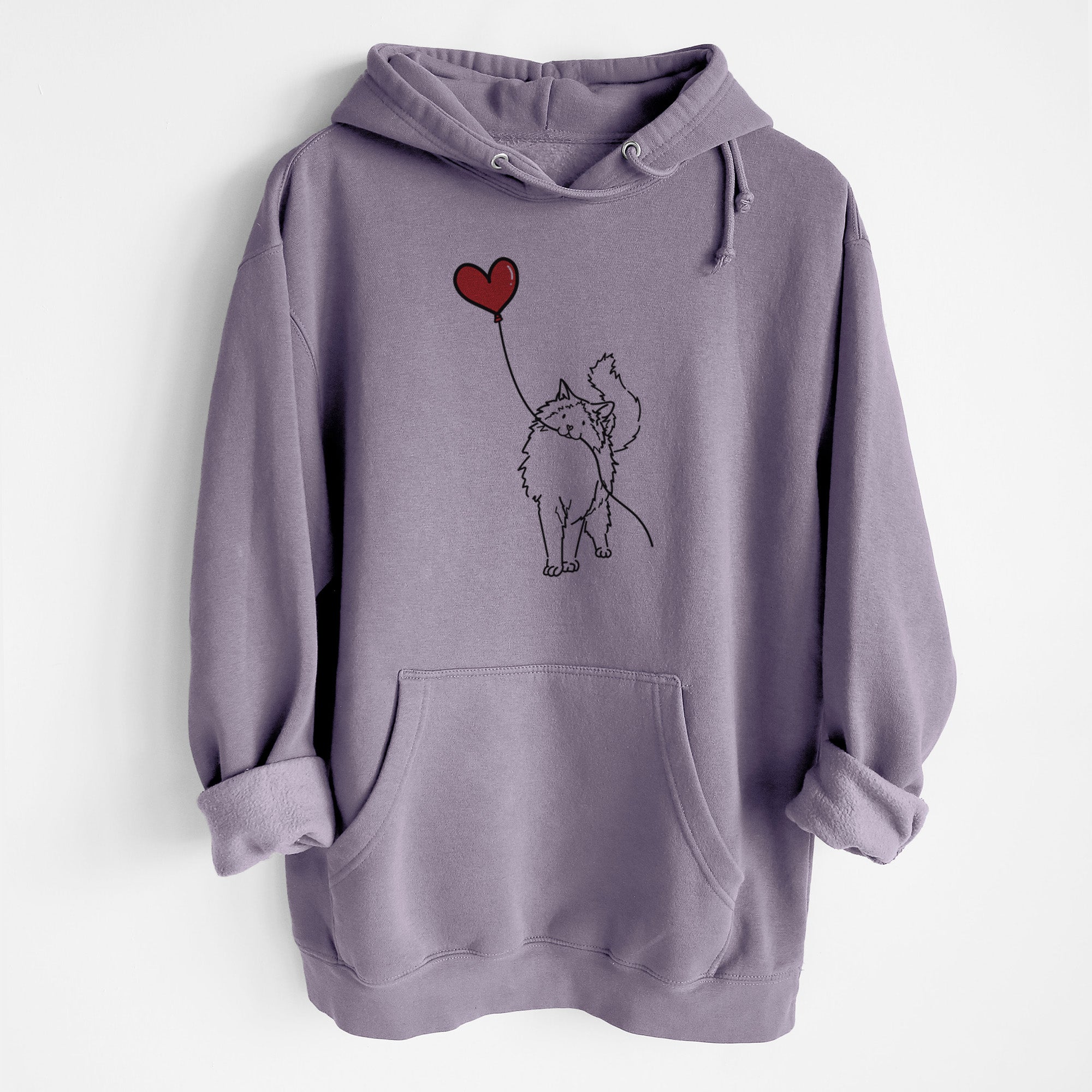 Ragdoll Cat Heart String - Heavyweight Fleece Hoodie