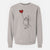 Ragdoll Cat Heart String - Unisex Pigment Dyed Crew Sweatshirt