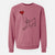 Rat Terrier Heart String - Unisex Pigment Dyed Crew Sweatshirt