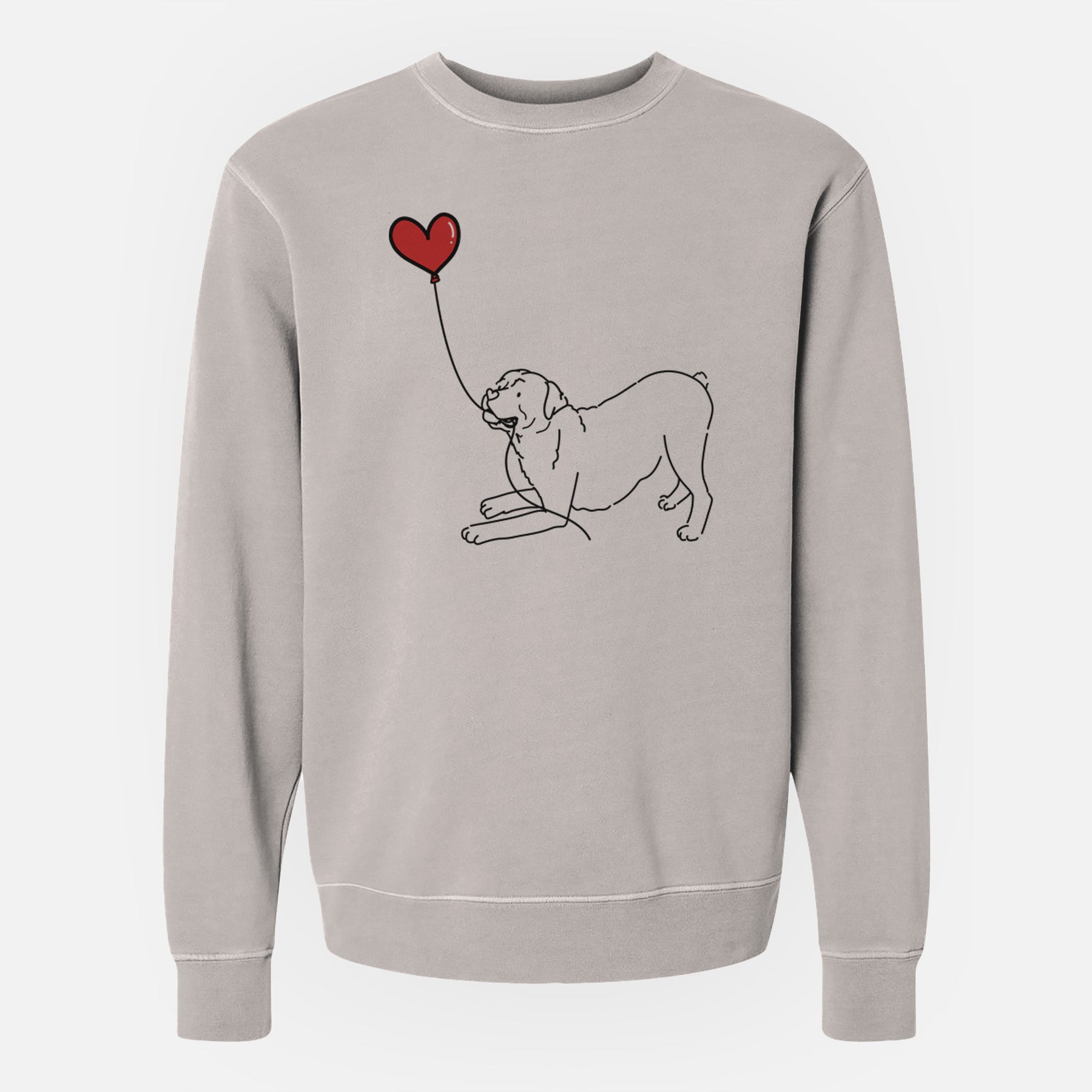 Rottweiler Heart String - Unisex Pigment Dyed Crew Sweatshirt