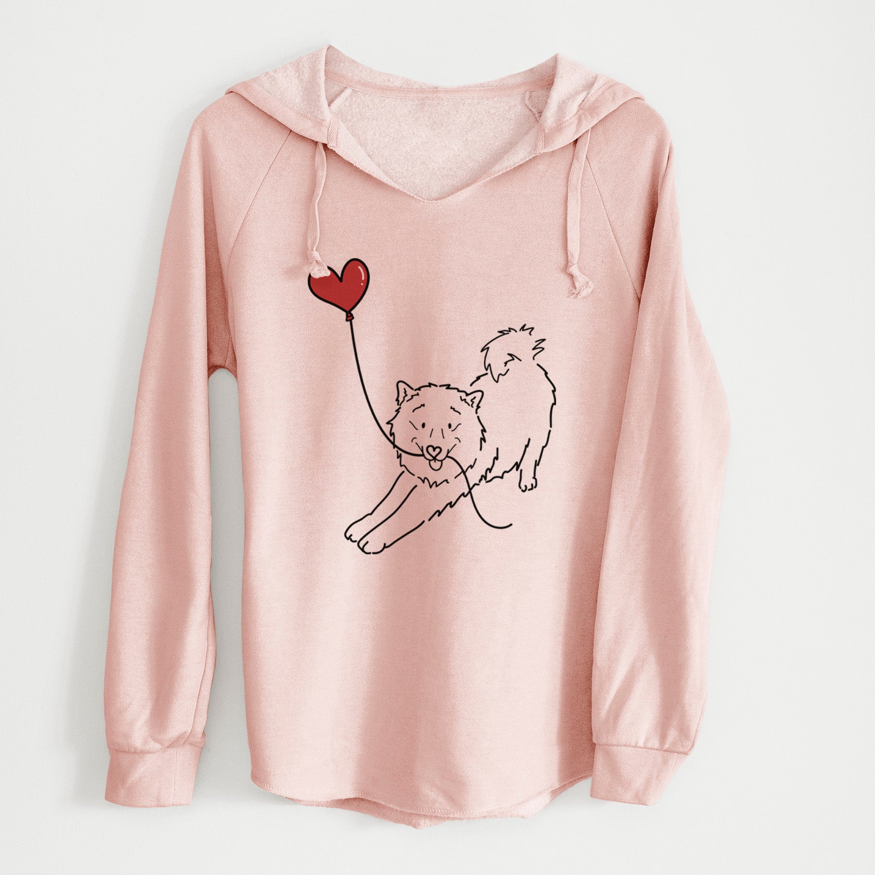 Samoyed Heart String - Cali Wave Hooded Sweatshirt