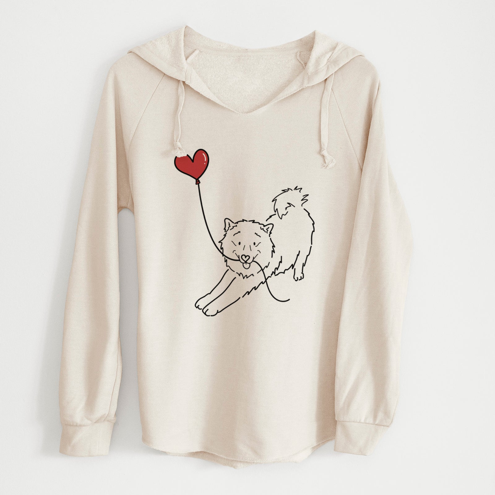 Samoyed Heart String - Cali Wave Hooded Sweatshirt