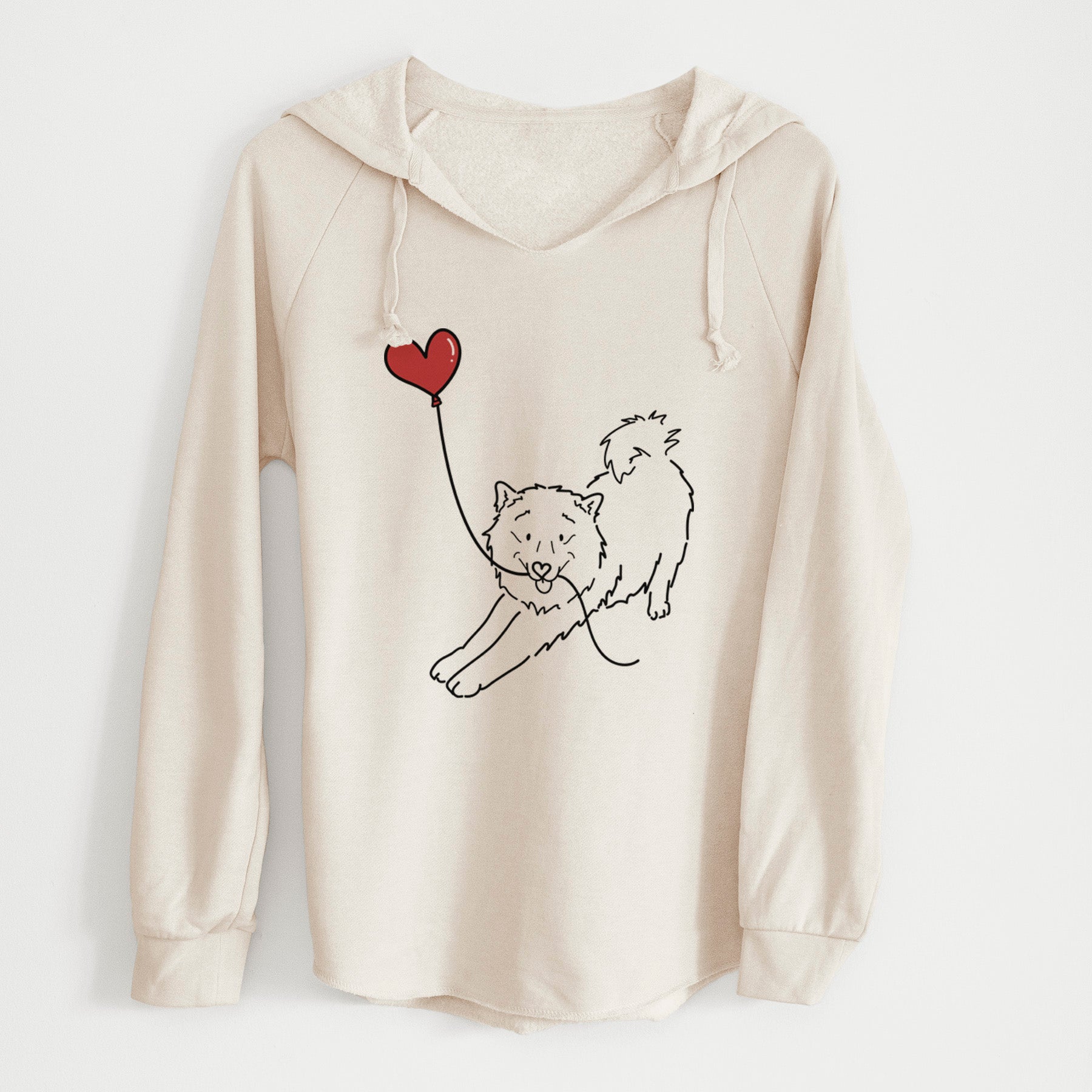 Samoyed Heart String - Cali Wave Hooded Sweatshirt
