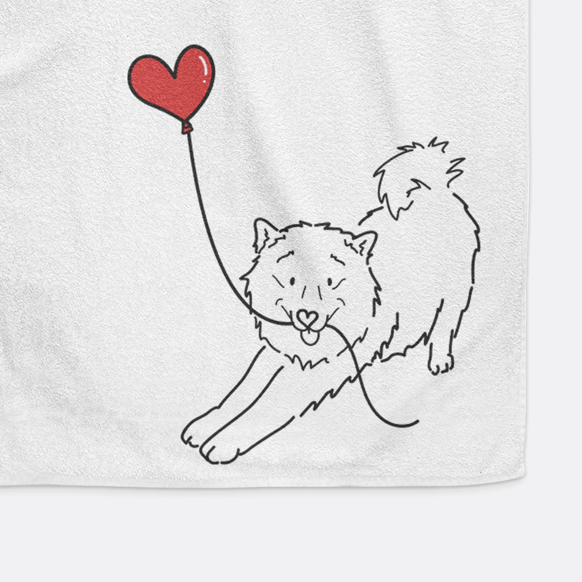 Samoyed Heart String -  Hand Towel