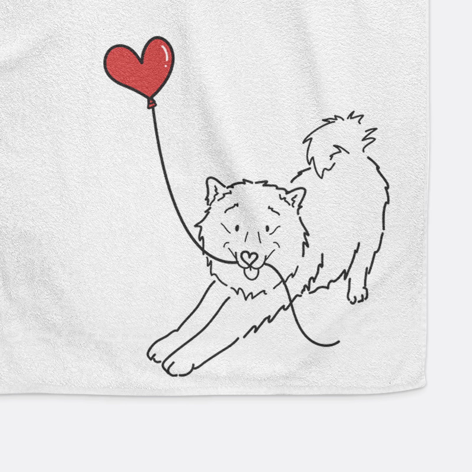 Samoyed Heart String -  Hand Towel