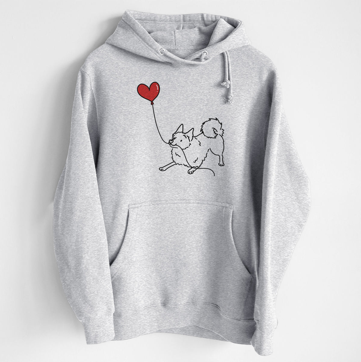 Schipperke Heart String - Heavyweight Fleece Hoodie