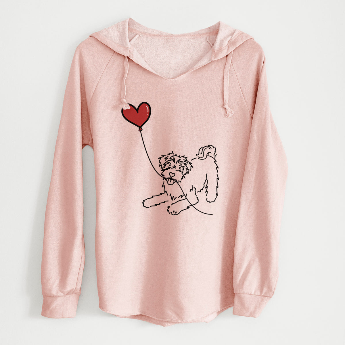 Schnoodle Heart String - Cali Wave Hooded Sweatshirt