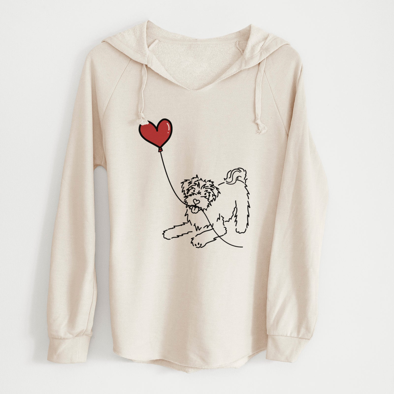 Schnoodle Heart String - Cali Wave Hooded Sweatshirt