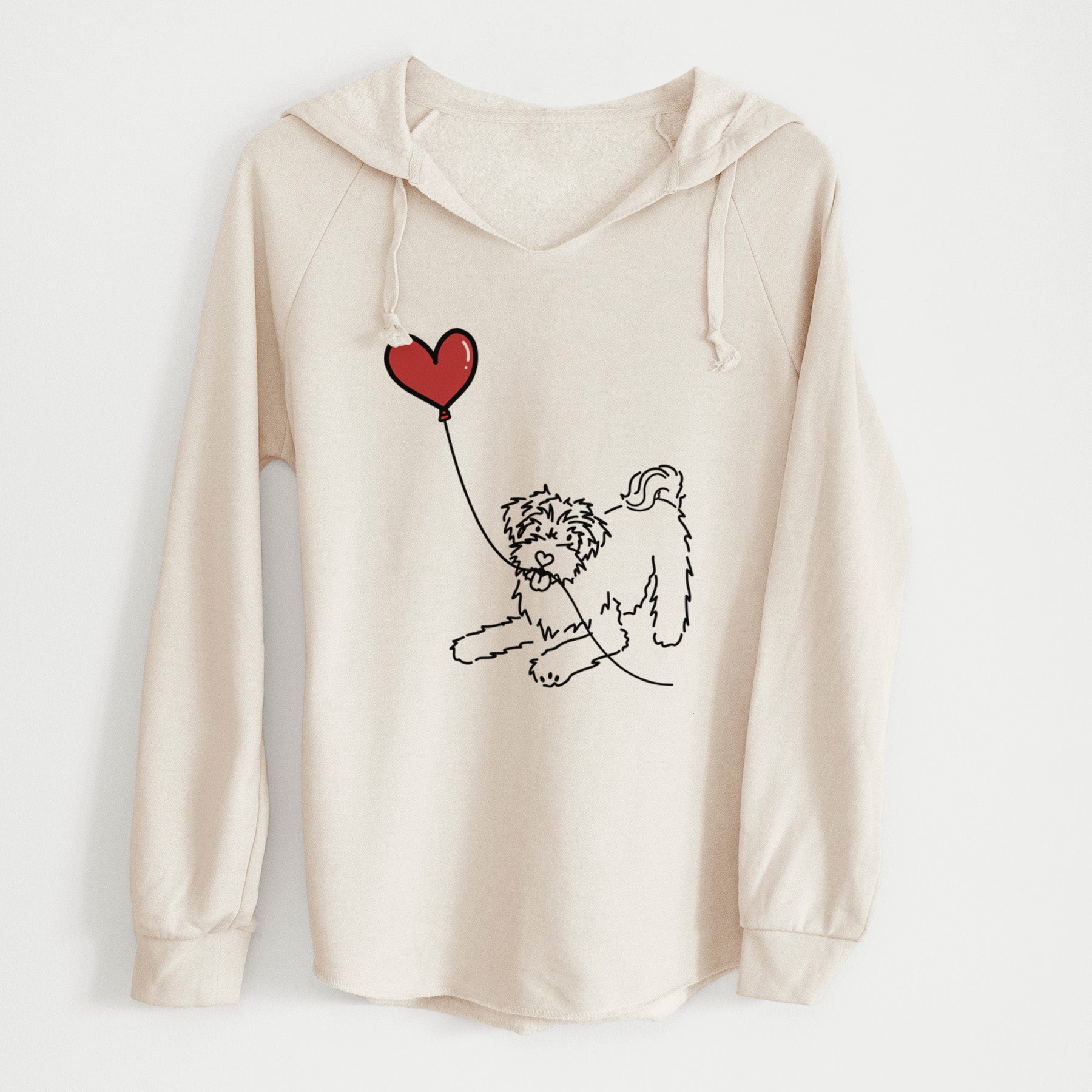 Schnoodle Heart String - Cali Wave Hooded Sweatshirt