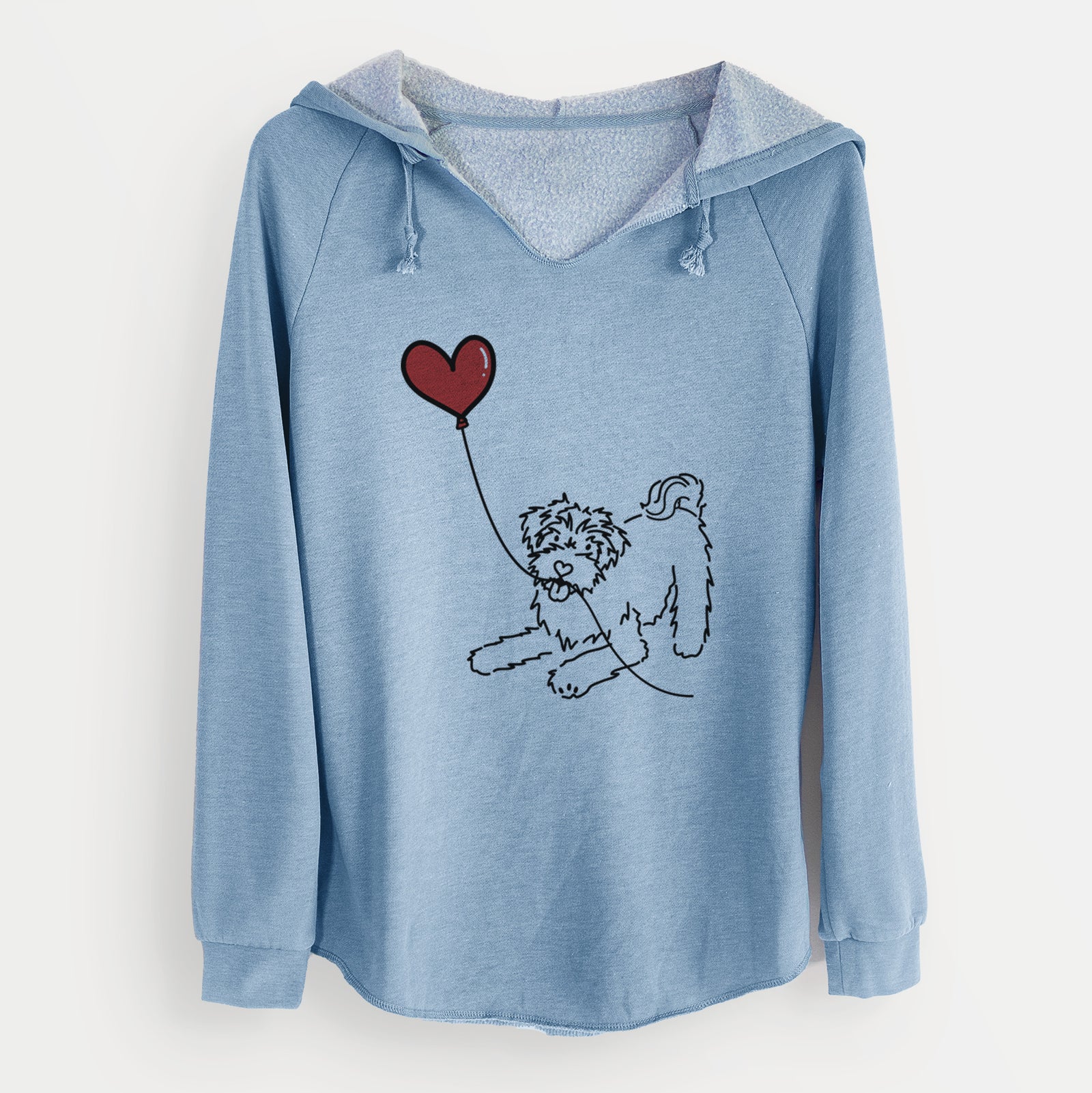 Schnoodle Heart String - Cali Wave Hooded Sweatshirt