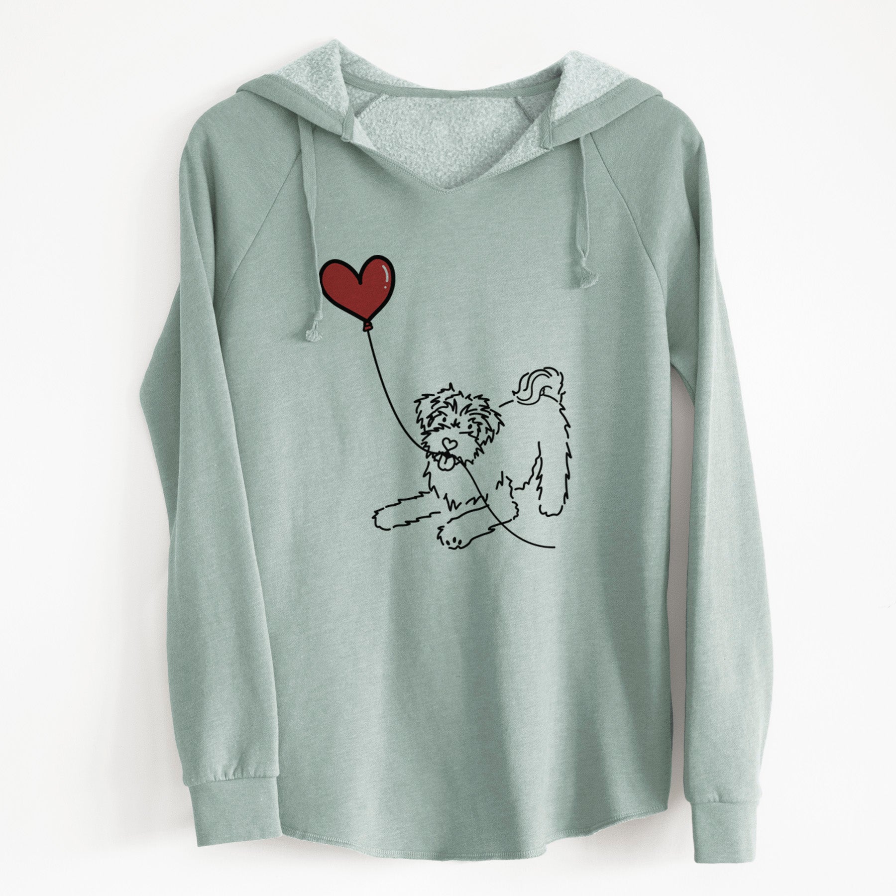 Schnoodle Heart String - Cali Wave Hooded Sweatshirt