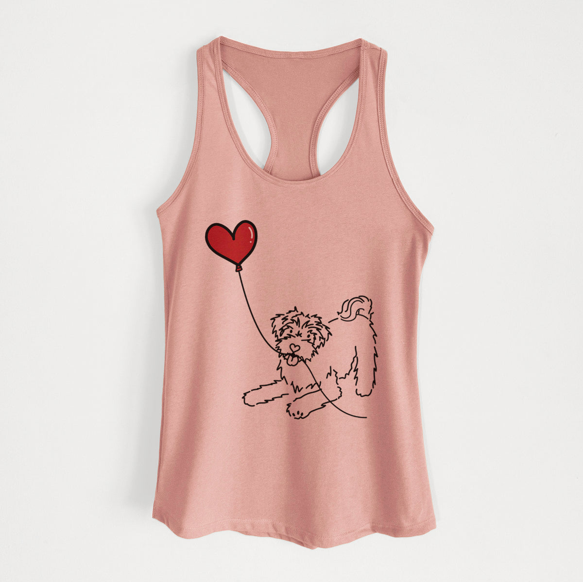 Schnoodle Heart String - Women&#39;s Racerback Tanktop