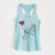 Sheepadoodle Heart String - Women's Racerback Tanktop