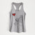 Sheepadoodle Heart String - Women's Racerback Tanktop