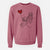 Sheepadoodle Heart String - Unisex Pigment Dyed Crew Sweatshirt