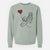 Sheepadoodle Heart String - Unisex Pigment Dyed Crew Sweatshirt