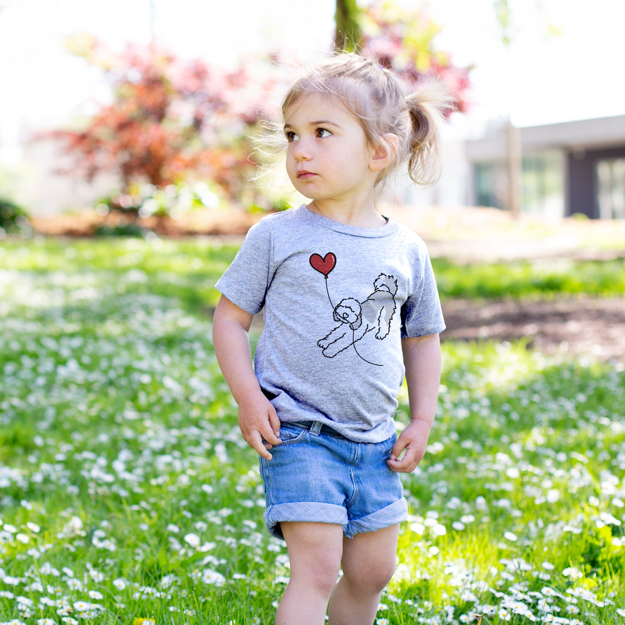 Sheepadoodle Heart String - Kids/Youth/Toddler Shirt