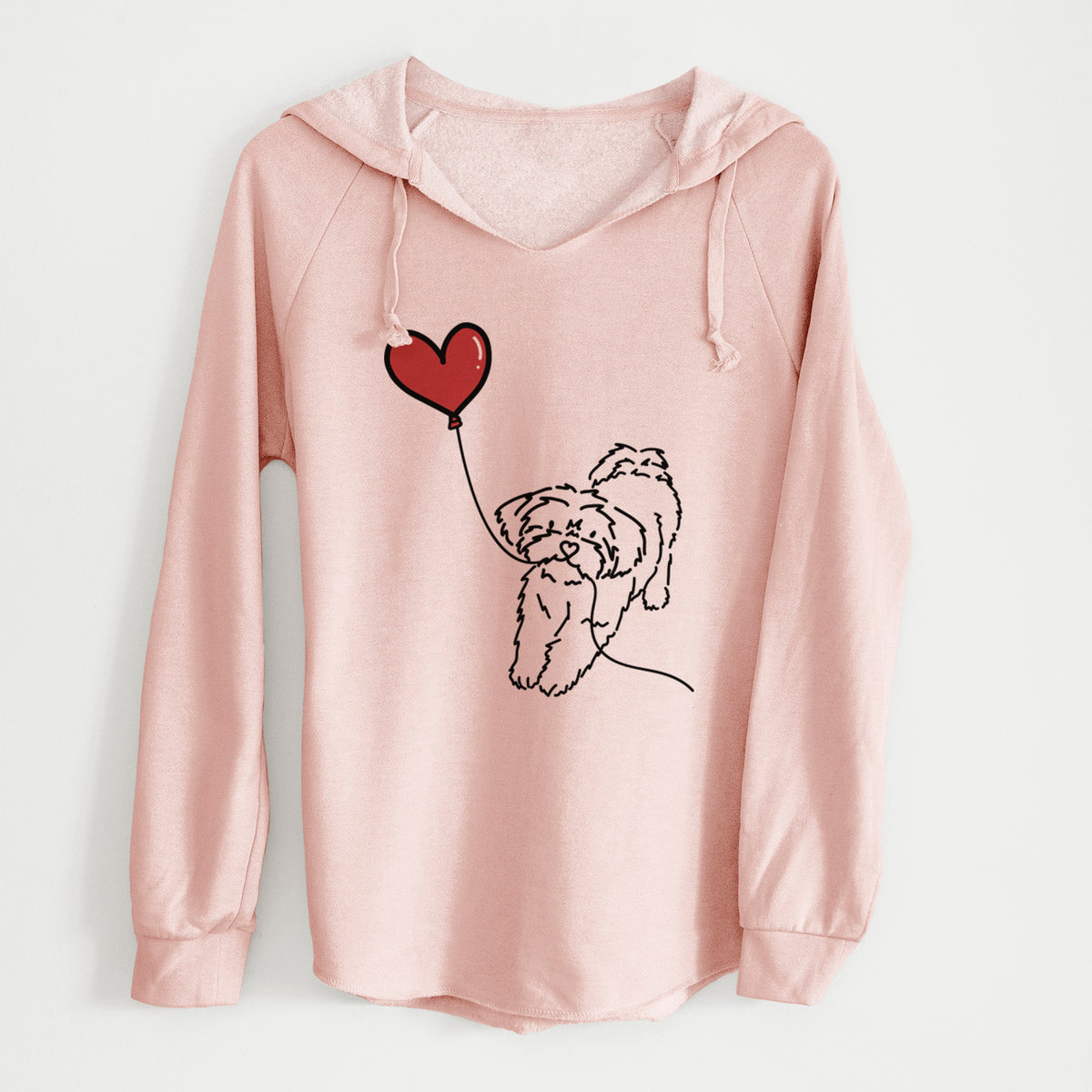 Shorkie Heart String - Cali Wave Hooded Sweatshirt