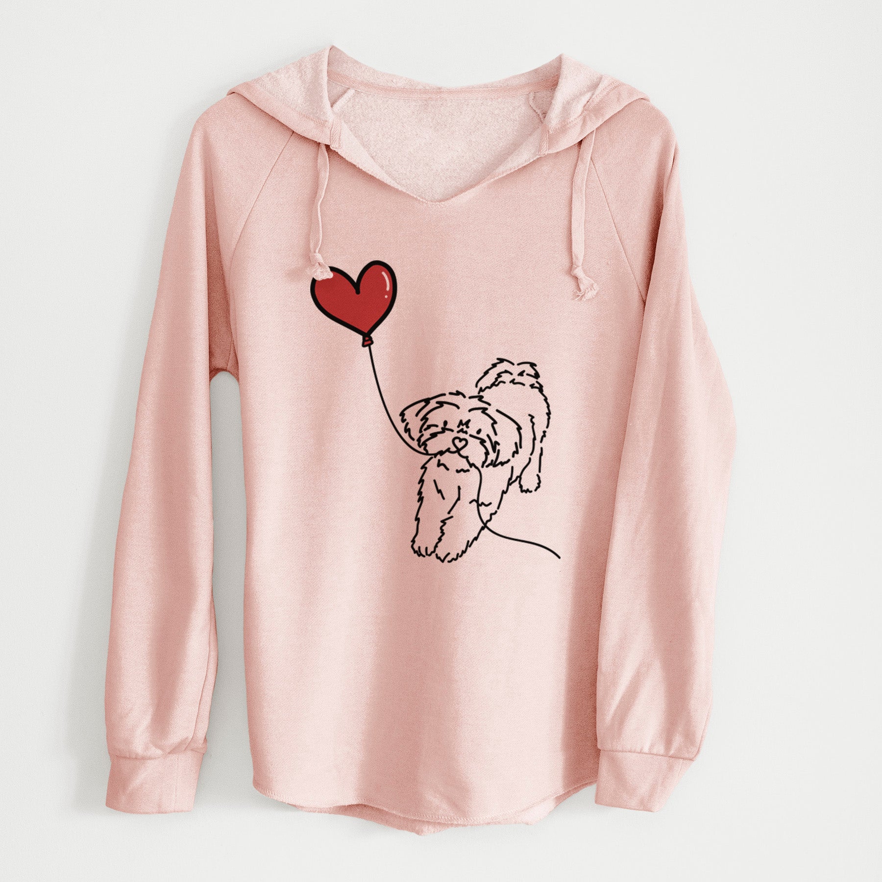 Shorkie Heart String - Cali Wave Hooded Sweatshirt