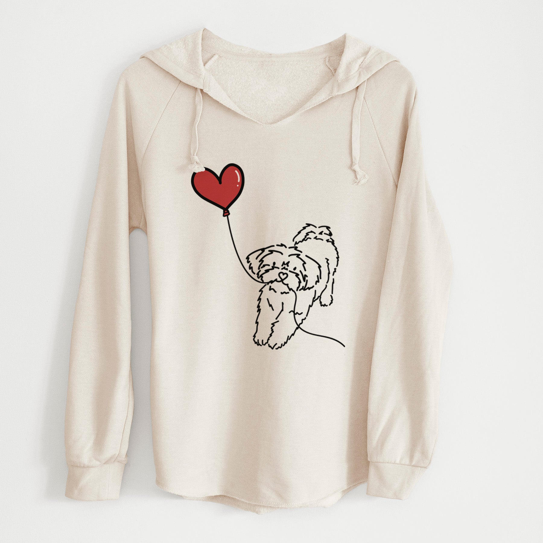 Shorkie Heart String - Cali Wave Hooded Sweatshirt