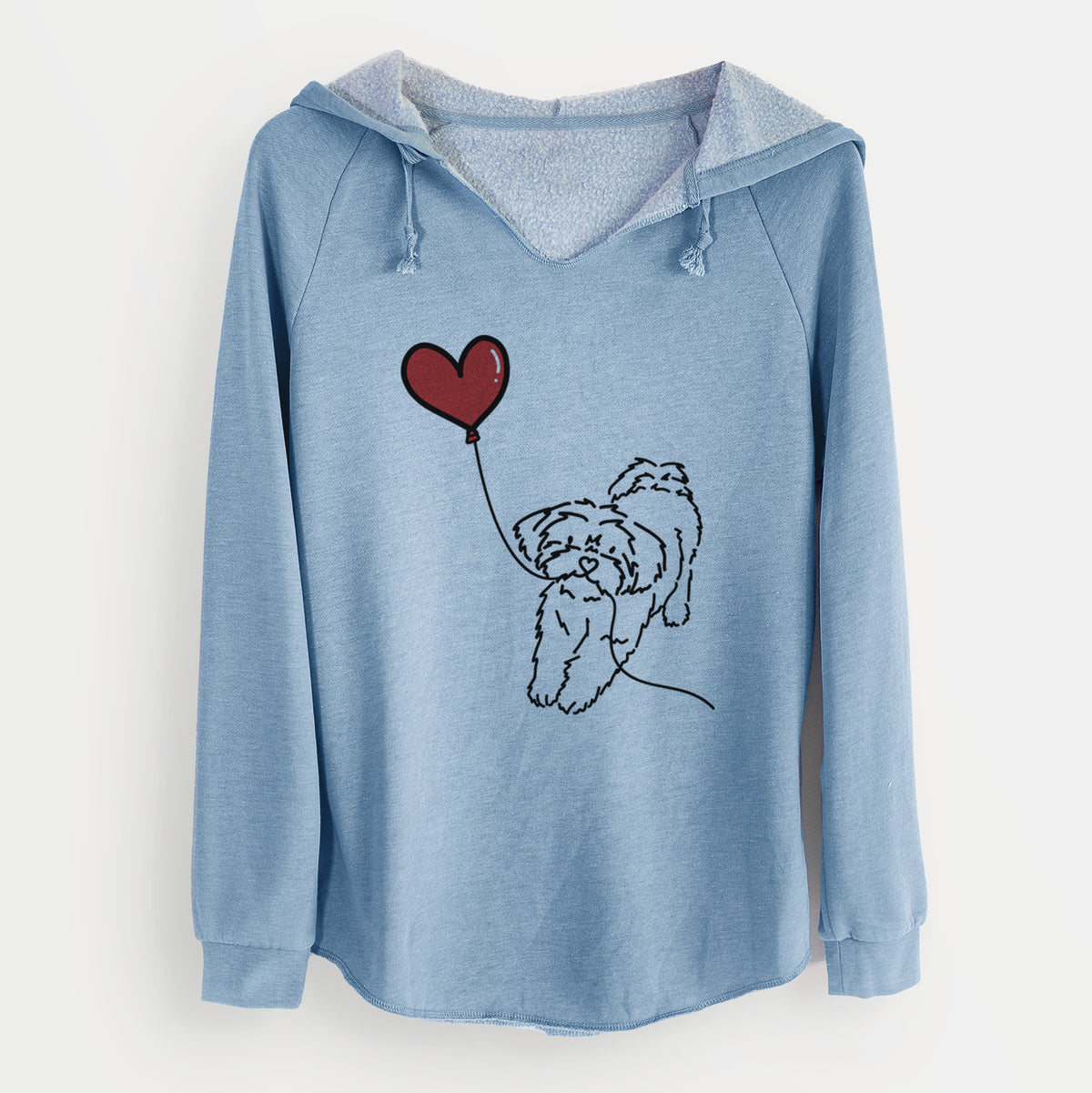 Shorkie Heart String - Cali Wave Hooded Sweatshirt
