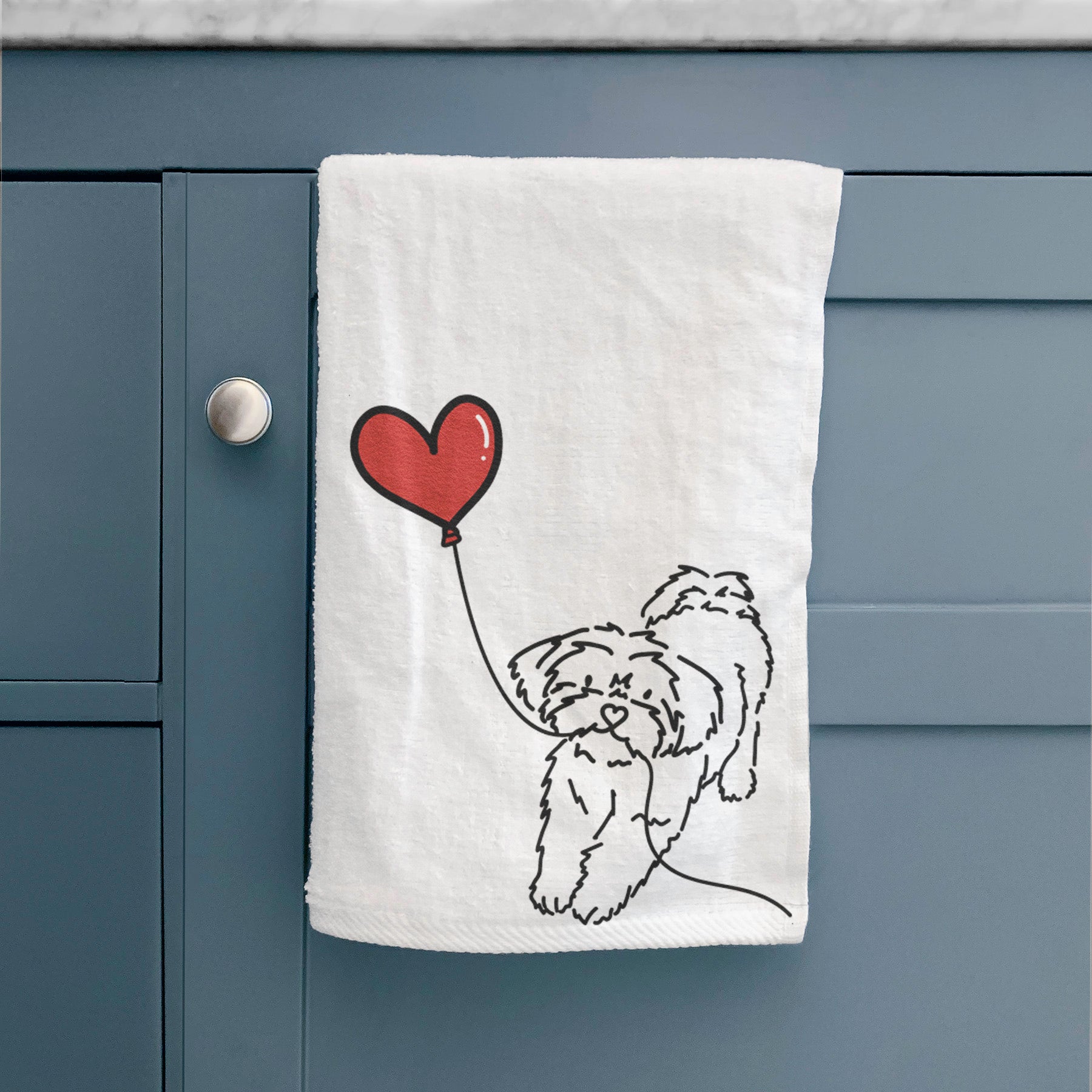 Shorkie Heart String -  Hand Towel