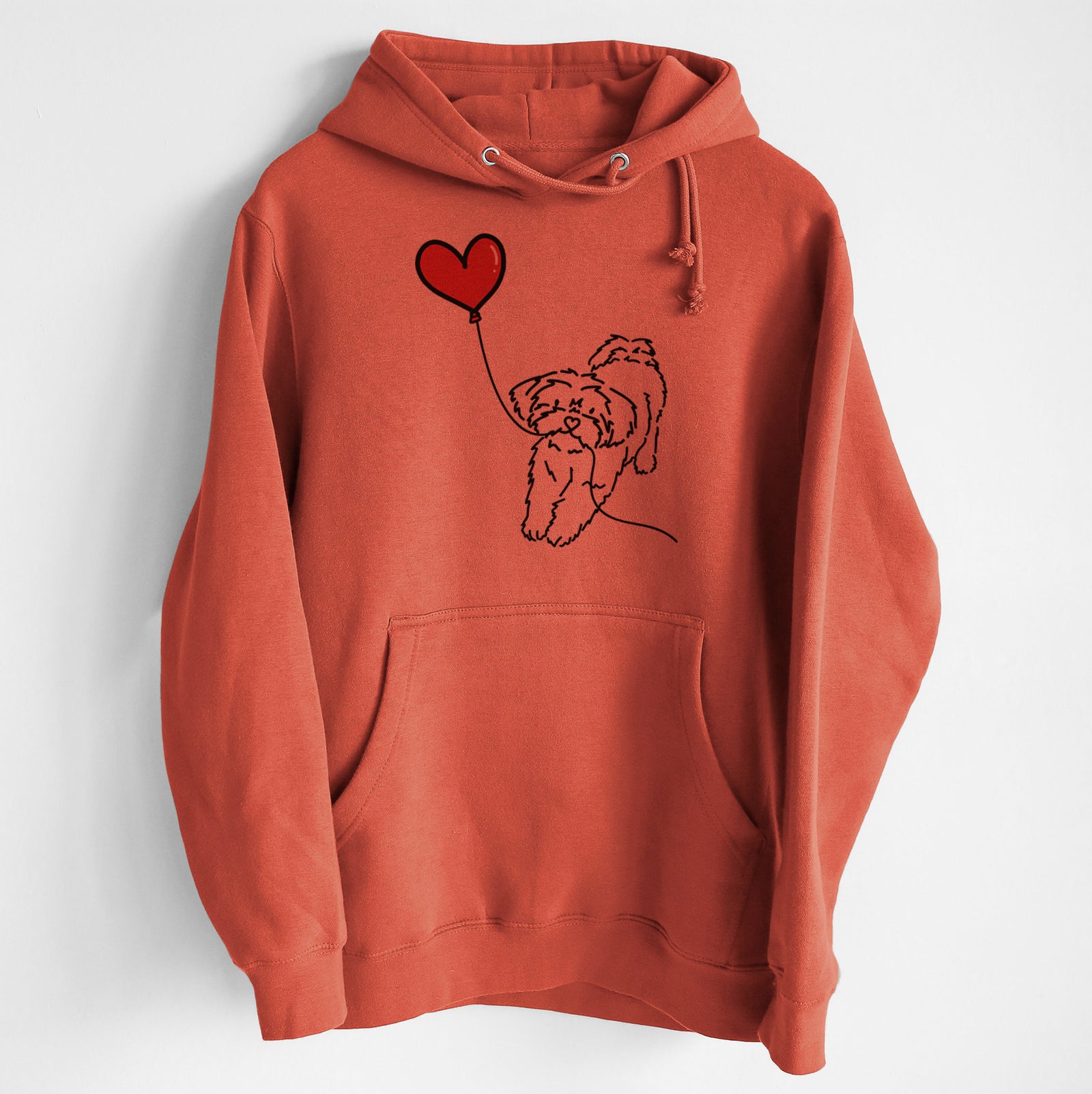 Shorkie Heart String - Heavyweight Fleece Hoodie
