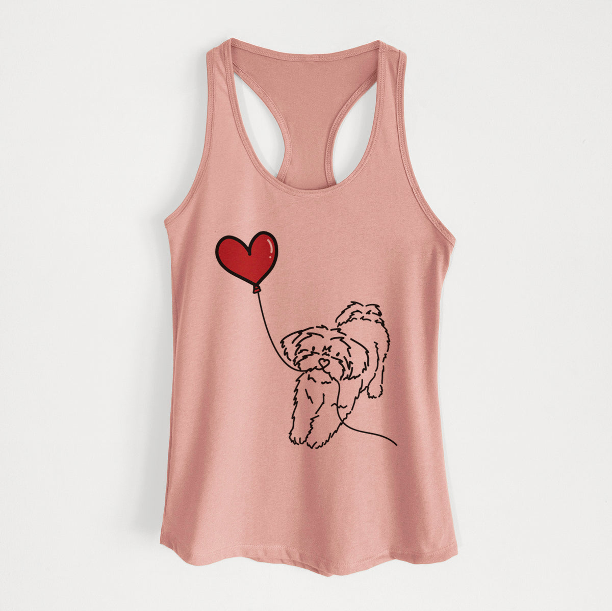 Shorkie Heart String - Women&#39;s Racerback Tanktop