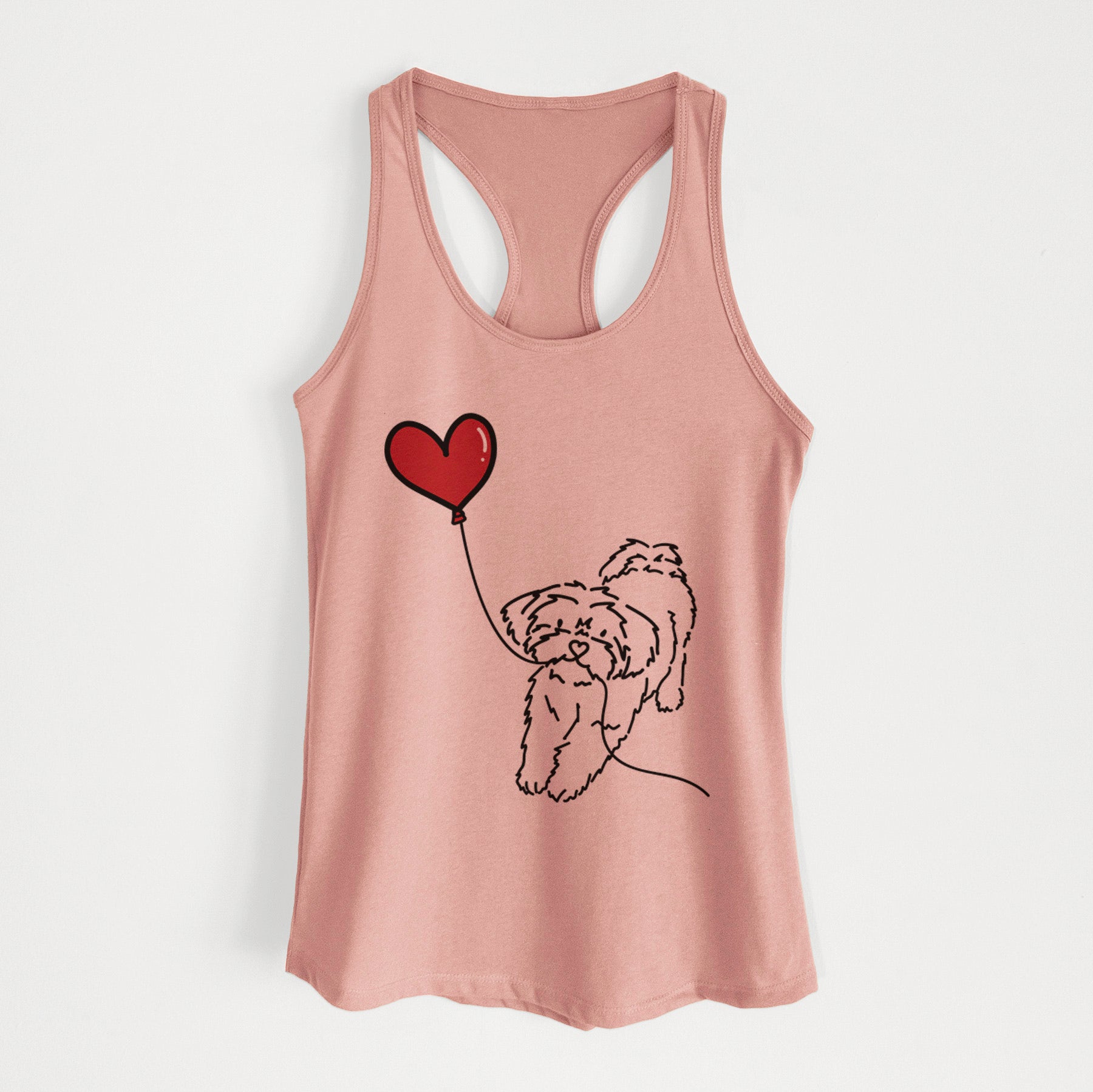 Shorkie Heart String - Women's Racerback Tanktop