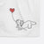 Skye Terrier Heart String -  Decorative Hand Towel