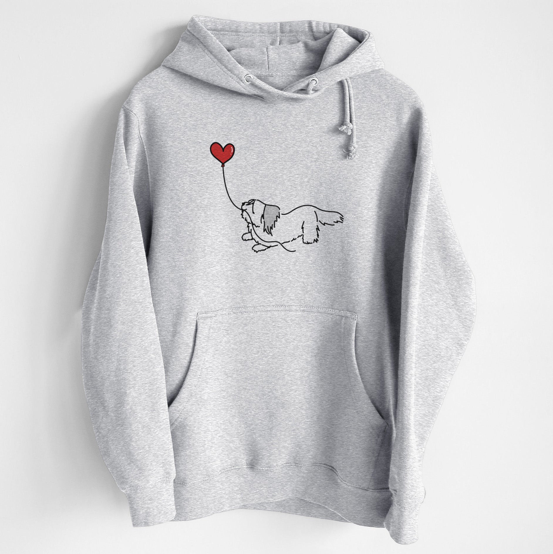 Skye Terrier Heart String - Heavyweight Fleece Hoodie