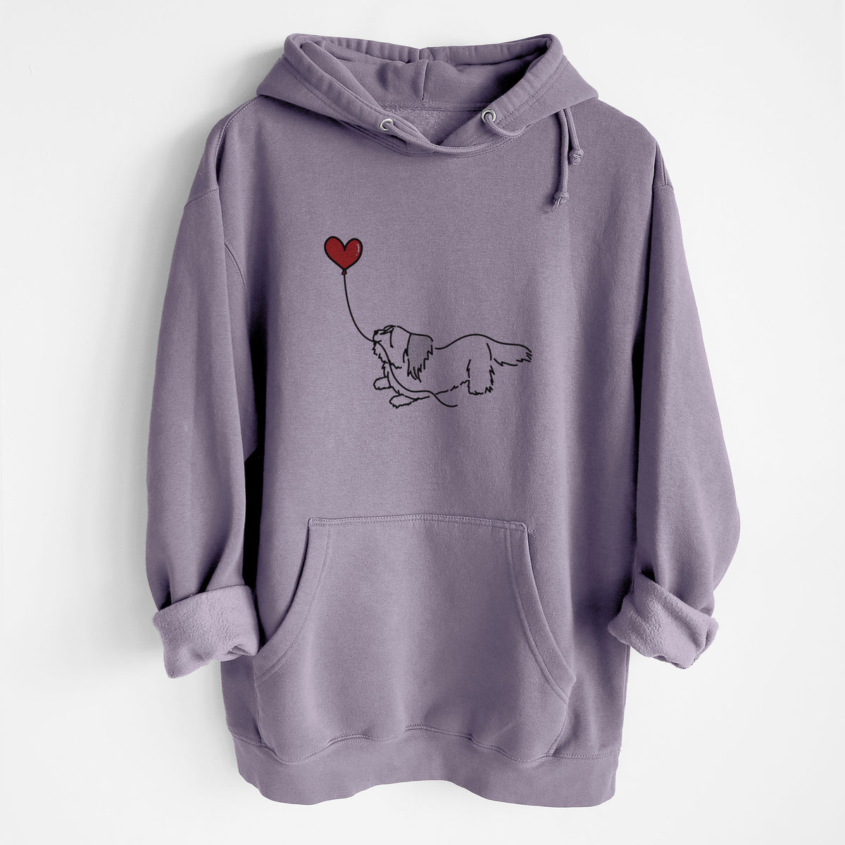 Skye Terrier Heart String - Heavyweight Fleece Hoodie