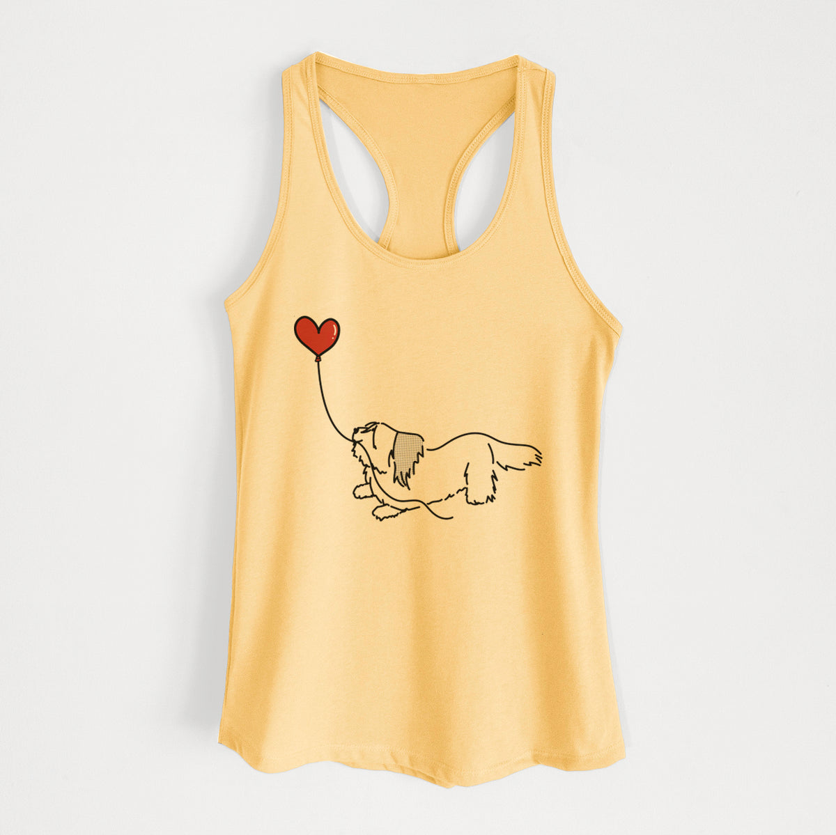 Skye Terrier Heart String - Women's Racerback Tanktop