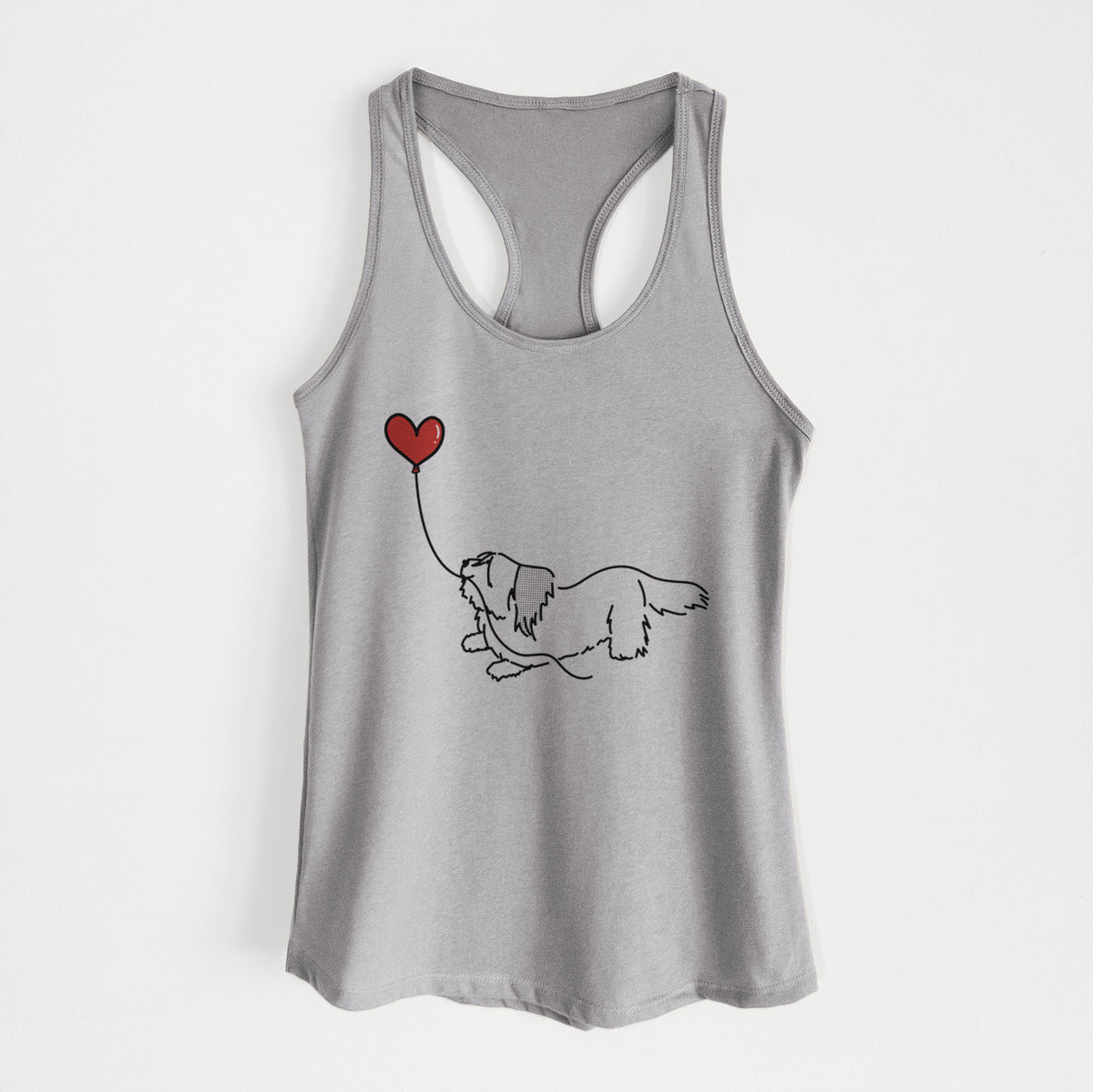 Skye Terrier Heart String - Women's Racerback Tanktop