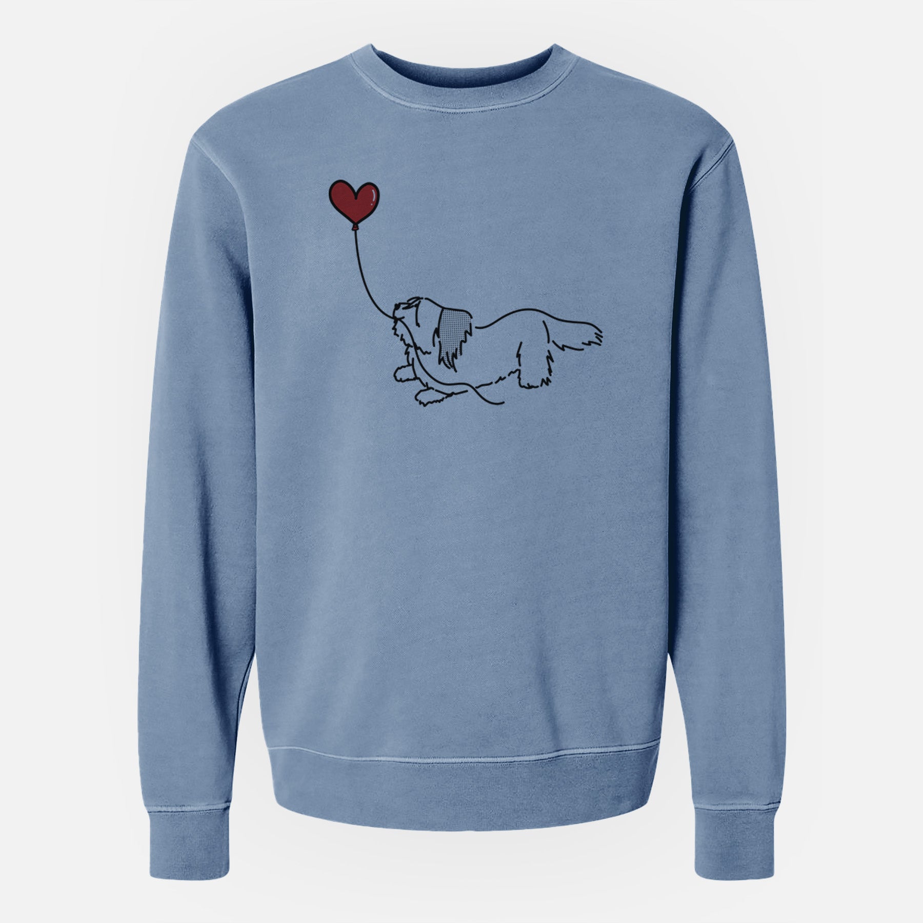 Skye Terrier Heart String - Unisex Pigment Dyed Crew Sweatshirt