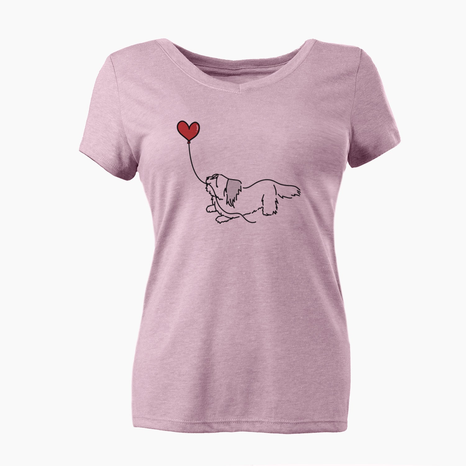 Skye Terrier Heart String - Women's Perfect V-neck Shirt